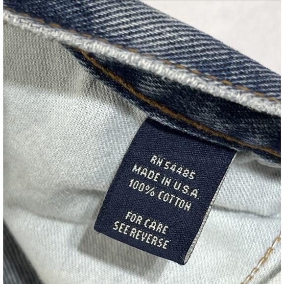 American Eagle Button Fly Straight Leg Jeans Womens 10 Medium Wash Denim USA - Picture 12 of 15